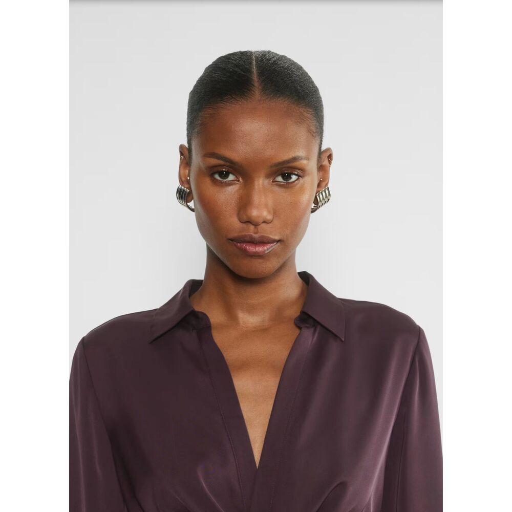 Aritzia Babaton Collaborate Satin Dress in Noble NWT - Picture 5 of 12
